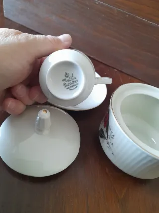 Set 6 Tazzine Caffè con Piattini + Zuccheriera