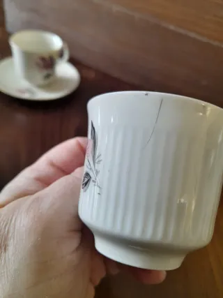 Set 6 Tazzine Caffè con Piattini + Zuccheriera