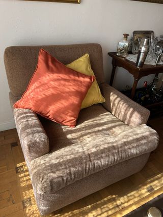 2 Butacas y 1 Sofá 3 Plazas Marrón