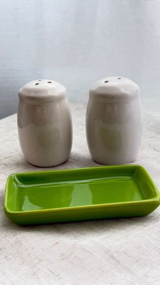 Salero y pimentero cerámica búhos