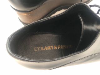 Zapato Etxart&Panno Piel Negro Tacón Cuña