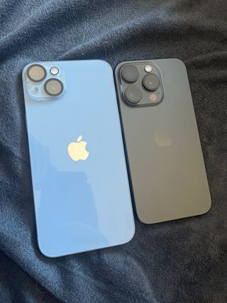 iPhone 13 Pro Max y iPhone 15 para piezas rotos