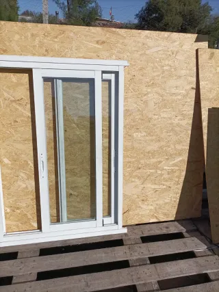 Ventana corredera aluminio blanca