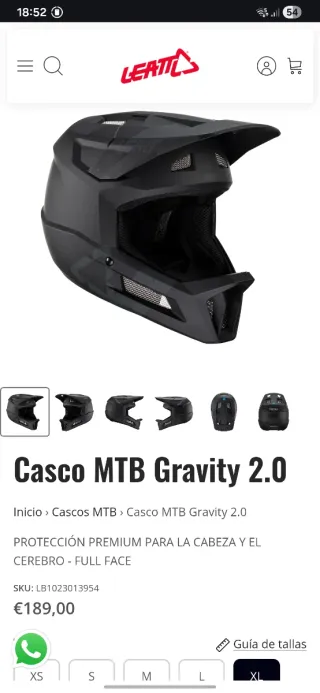 Casco Integral Negro Leatt