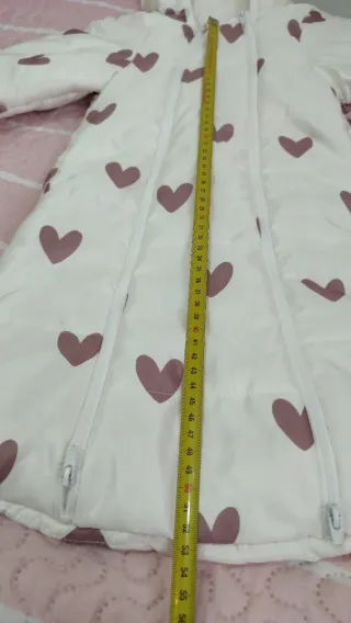 Saco calentito para bebé con corazones