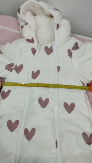 Saco calentito para bebé con corazones