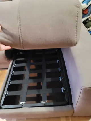 Sofá Chaiselongue Marrón elefante