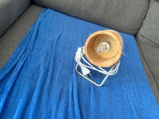 Lámparas de mesita de noche madera y metal