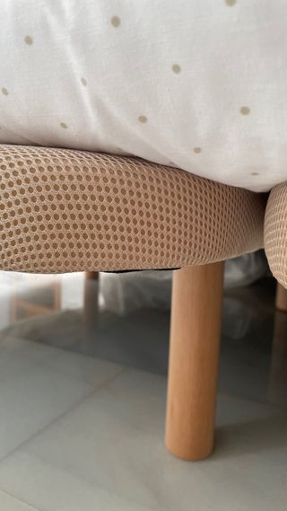 2 Bases Cama Tapizadas 160x190 cm Beige calidad