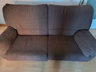 Divano in velluto marrone