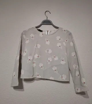 Blusa Zara Basic floral