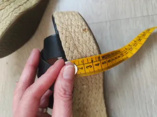 Sandalias Michael Kors Cuña Esparto Piel Negra 38