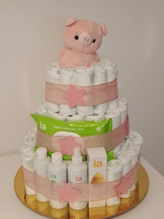Tarta de pañales para bebé desde: