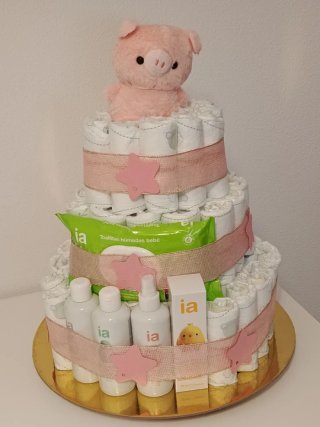 Tarta de pañales para bebé desde:
