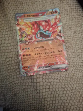 Carta Pokémon Oragabon EX 210 HP