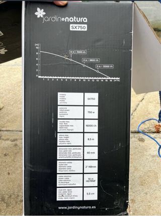 Bomba de achique  aguas sucias SX750