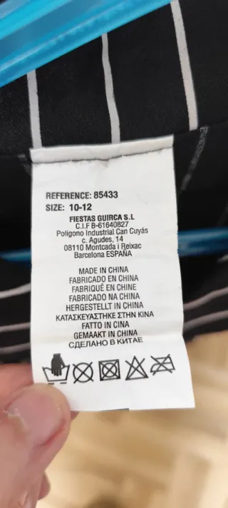 Disfraz Gánster Rayas Talla 10-12 Años