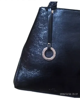 Bolso Roccobarocco Negro Charol