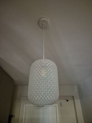 Lampadari in vetro bianco trasparente