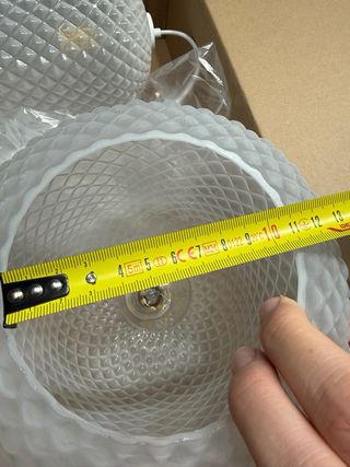 Lampadari in vetro bianco trasparente