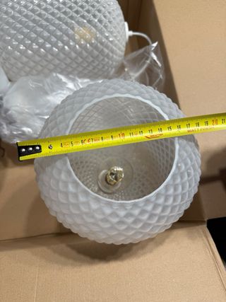 Lampadari in vetro bianco trasparente