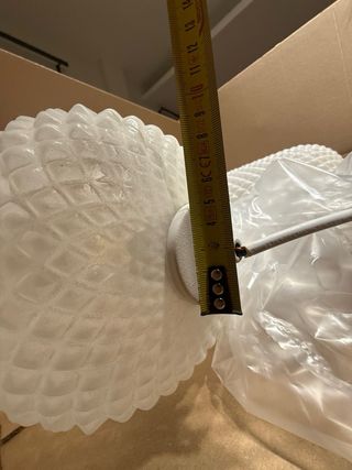 Lampadari in vetro bianco trasparente