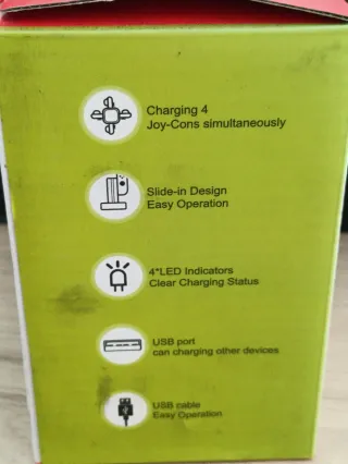 Base Carga Joycon 4 en 1 Aluminio