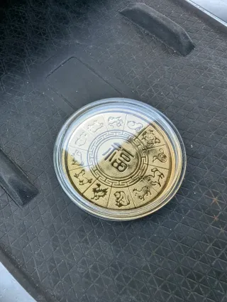 Moneda conmemorativa zodiaco chino