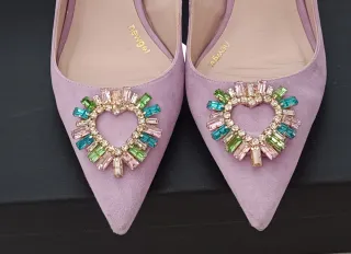 Zapatos de tacón Lodi Ante Pedrería Talla 36