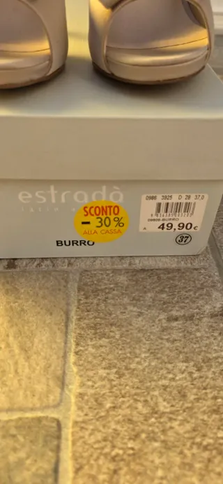 Sandali donna Estradà beige Tg 37