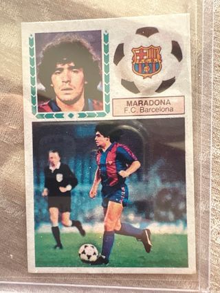 Cromo Maradona Liga 83-84 FC Barcelona