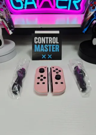 Joycons Nintendo Switch Rosa con Luces LED