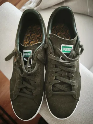 Zapatillas Puma Verde y Blanco