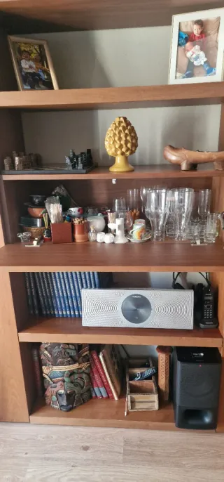 Mueble salón madera gran capacidad