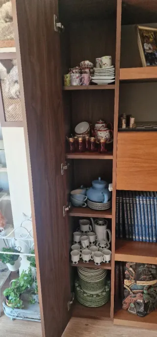 Mueble salón madera gran capacidad