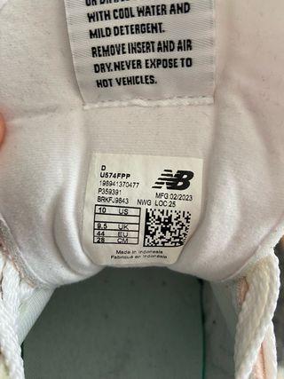 New Balance 574 Rosa Talla 44