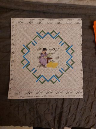 Patrones encaje bolillos pañuelos y abanicos