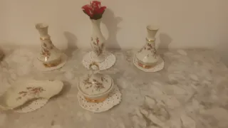 Juego tocador porcelana antiguo