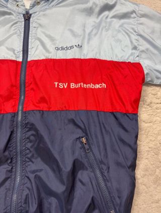 Cortavientos Adidas 90s Azul/Plateado