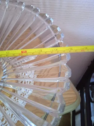 Centro de mesa cristal dorado