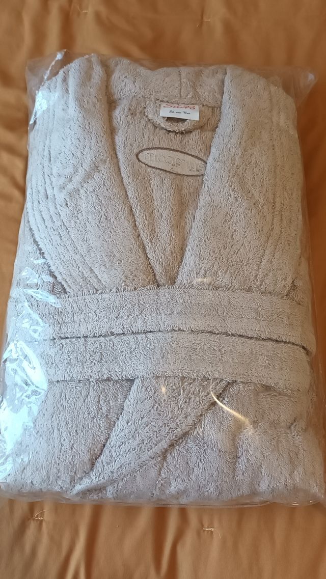 Set Accappatoio unisex + asciugamano cotone