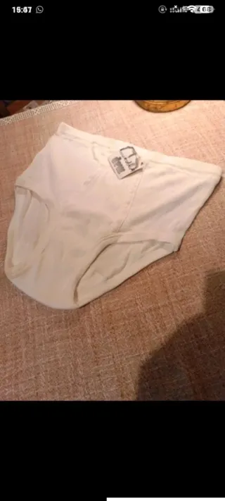 Slip uomo bianco vintage