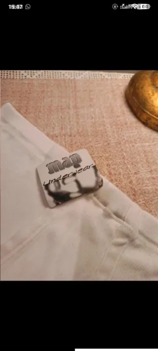 Slip uomo bianco vintage