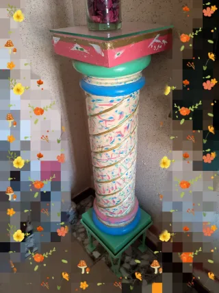 Cerámica Talaverana, jarrones y columnas (regalo)