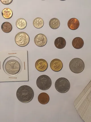 Blisters para monedas y monedas variadas