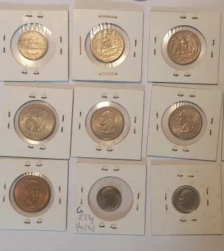 Blisters para monedas y monedas variadas