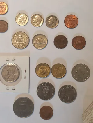 Blisters para monedas y monedas variadas