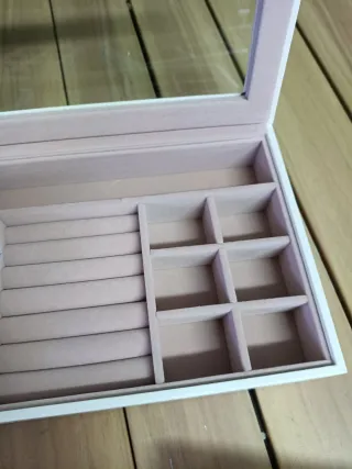 SONGMICS Caja Joyero con 4 Bandejas Apilables