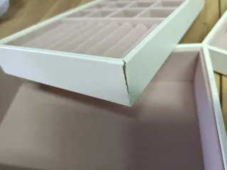 SONGMICS Caja Joyero con 4 Bandejas Apilables