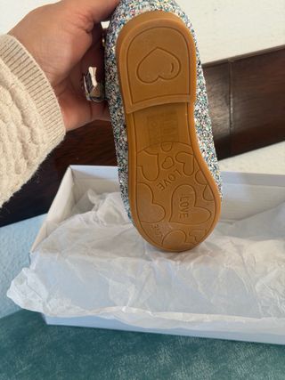 Zapatos niña brillantes sin estrenar T31